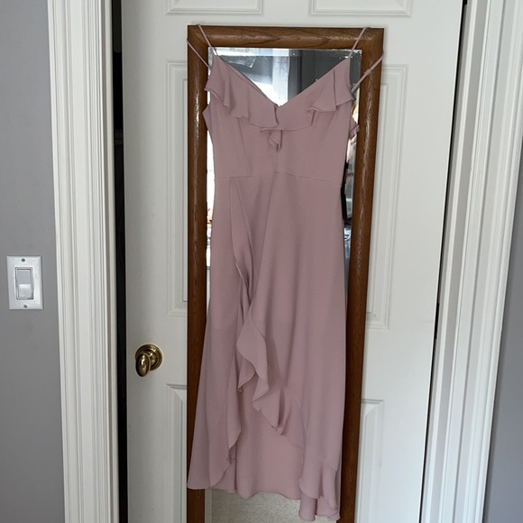 Socialite Pink High-Low Dress - Picture 5 of 9